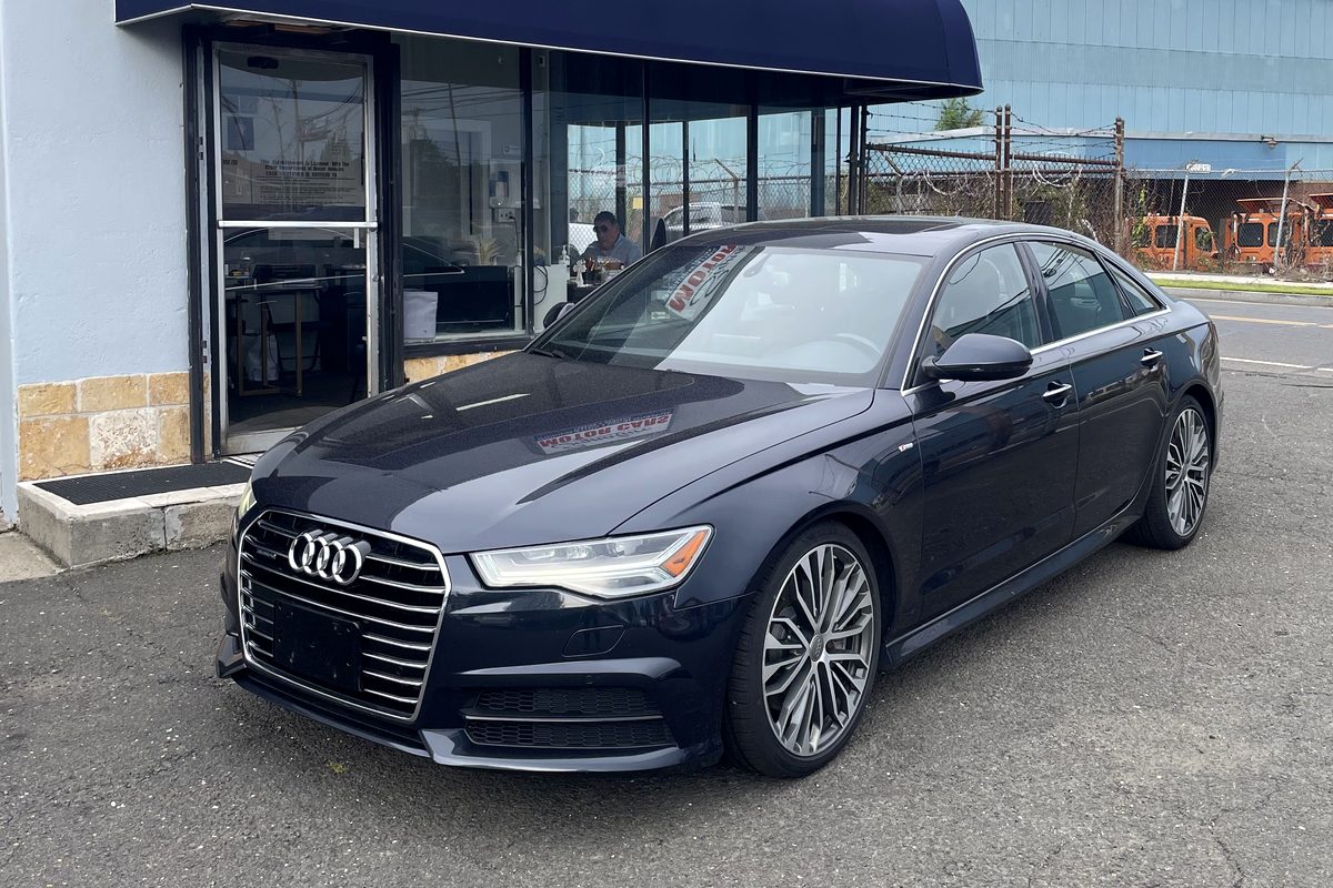 2018 Audi A6 in dark blue